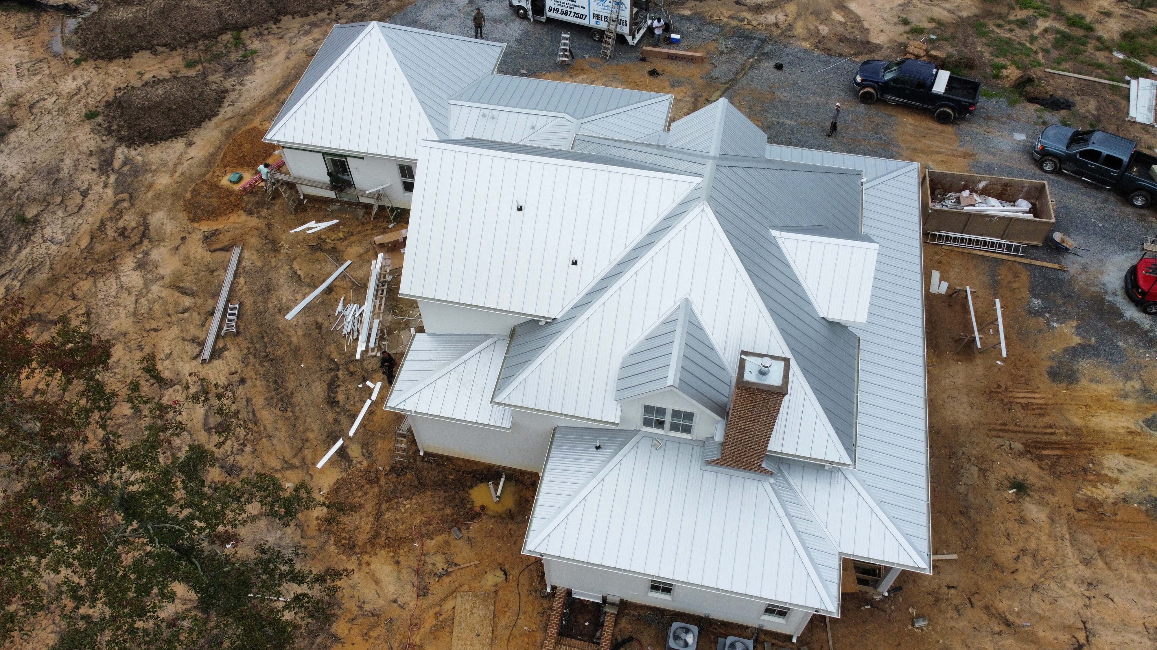 Custom gutter fabrication and installation